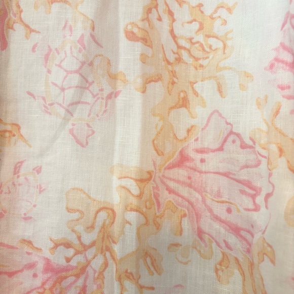 J. Jill 100% Linen Floral Button Down Shirt Size 3x - Picture 3 of 9